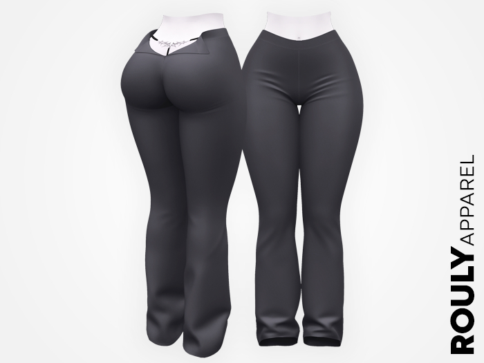 ROULY :: "StreetGirl" Wide Leg Pants - Gray