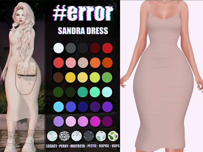 #error - sandra dress - bege