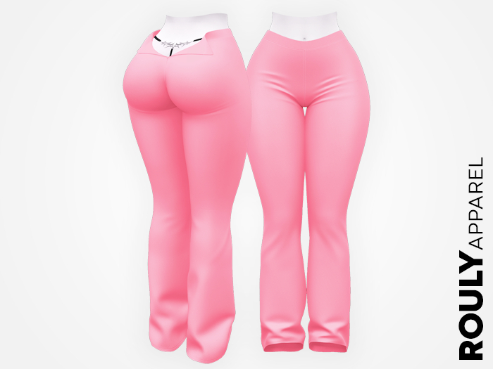 ROULY :: "StreetGirl" Wide Leg Pants - Bublegum