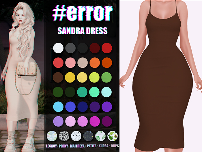 #error - sandra dress - choco