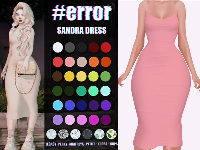 #error - sandra dress - pink