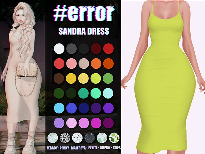 #error - sandra dress - toxic