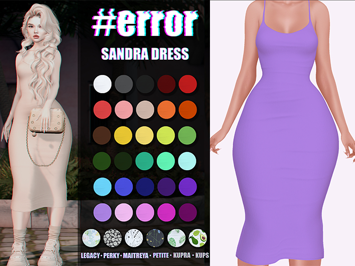 #error - sandra dress - viol