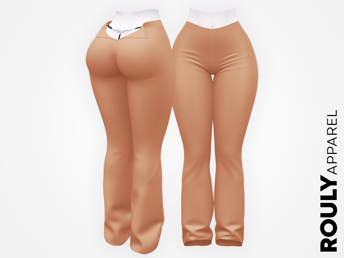 ROULY :: "StreetGirl" Wide Leg Pants - Beige