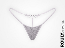 ROULY :: "BladeTattoo" Lace G-String - White