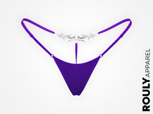 ROULY :: "BladeTattoo" Lace G-String - Violet