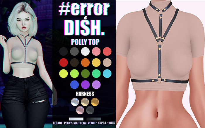 DISH. & #error - polly top - bege