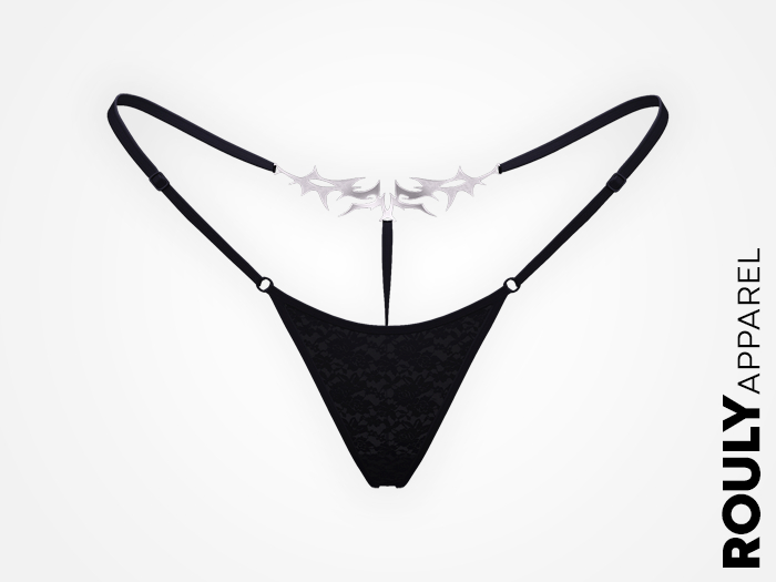 ROULY :: "BladeTattoo" Lace G-String - Opium