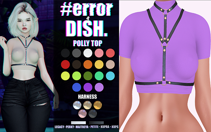 DISH. & #error - polly top - viol