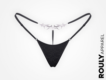 ROULY :: "BladeTattoo" Lace G-String - Gray