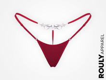 ROULY :: "BladeTattoo" Lace G-String - Cherry
