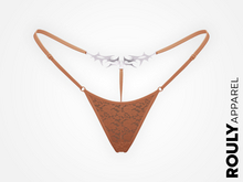 ROULY :: "BladeTattoo" Lace G-String - Beige