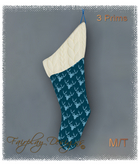 ~Woodland Blue Christmas Stocking