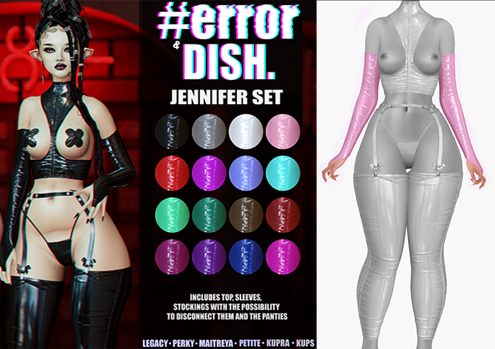DISH. & #error - jennifer gloves - pink