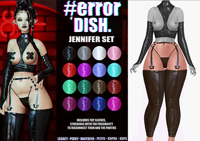 DISH. & #error - jennifer socks - choco