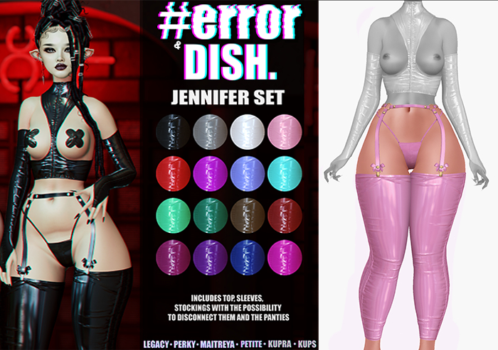 DISH. & #error - jennifer socks - pink
