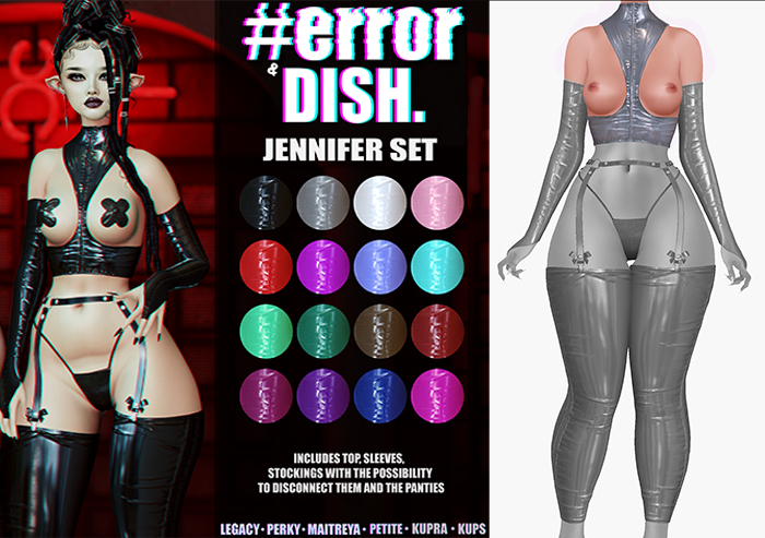 DISH. & #error - jennifer top - silver