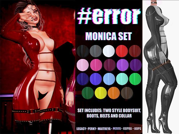 #error - monica set - belts/choker - choco