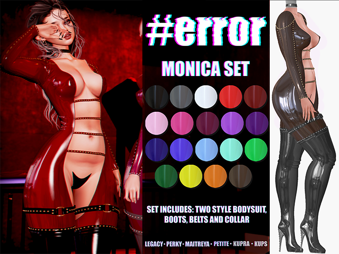 #error - monica set - bodysuit - choco