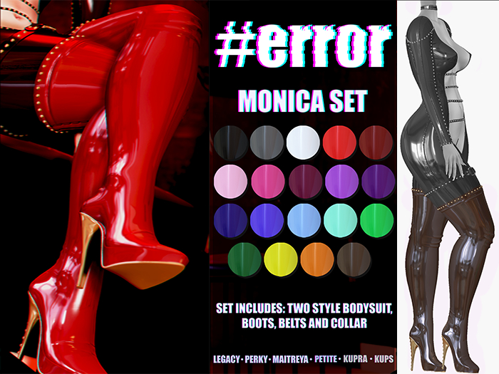 #error - monica set - boots - choco