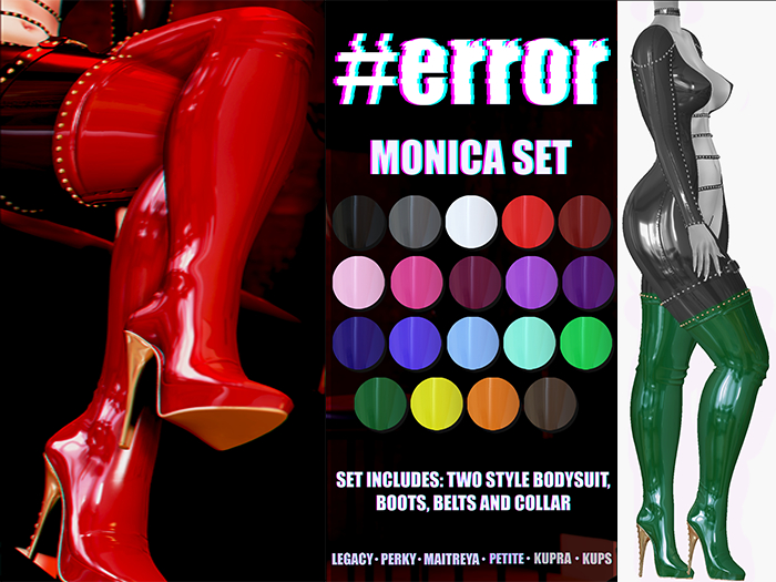 #error - monica set - boots - green