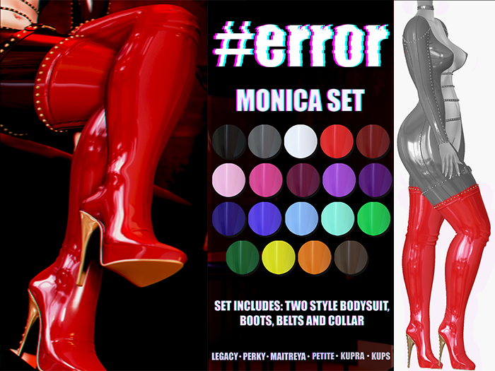 #error - monica set - boots - red