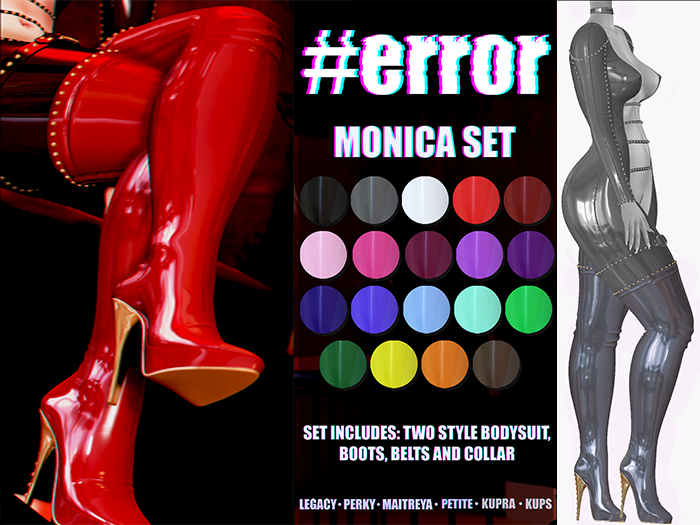 #error - monica set - boots - silver