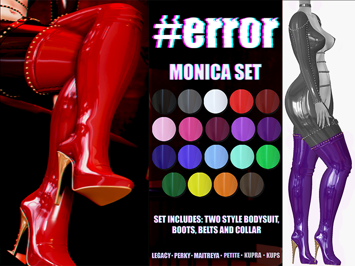 #error - monica set - boots - viol