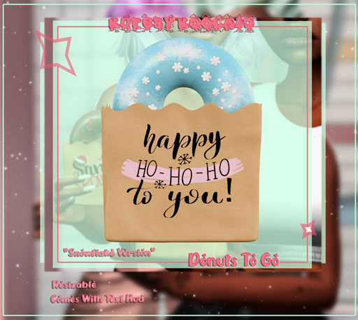 ![Kutesy Koolaid] Donuts To Go (Snowflake) 