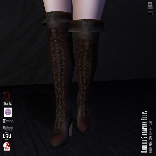 Goth1c0: Danielle Steampunk Boots