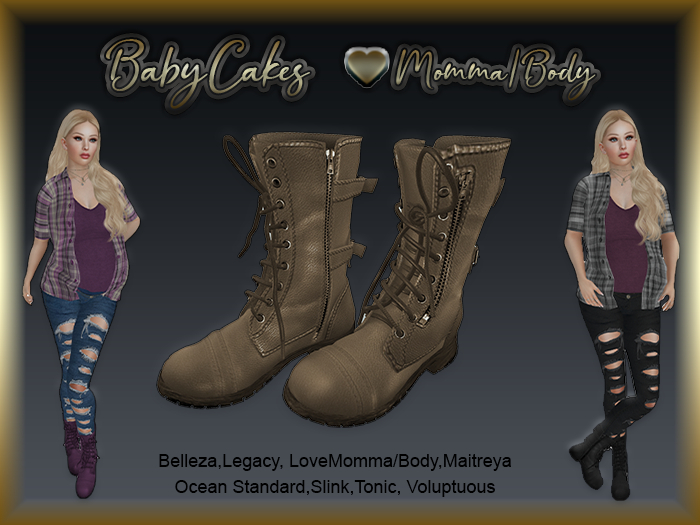 *BabyCakes - Aadi - Combat Boots -  1 (Wear Me)