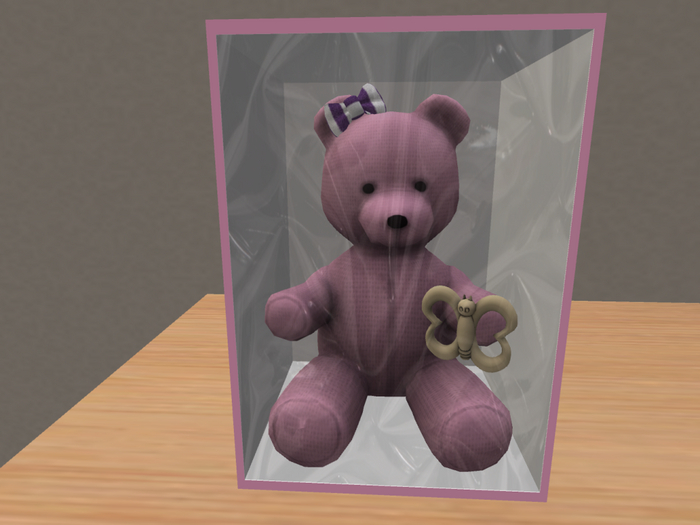Bear in a Box - Betty w/her Butterfly Rattle