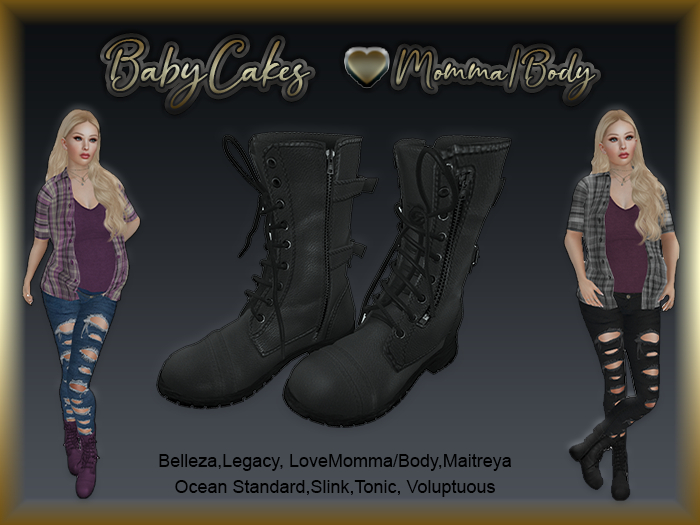 *BabyCakes - Aadi - Combat Boots -  20 (Wear Me)