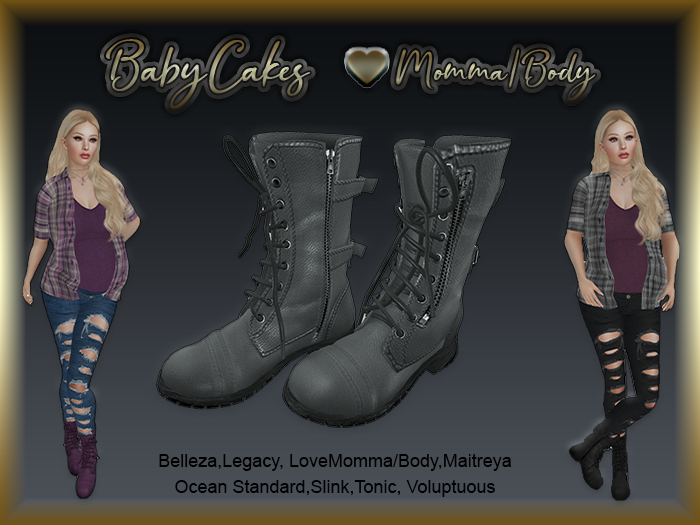 *BabyCakes - Aadi - Combat Boots -  19 (Wear Me)