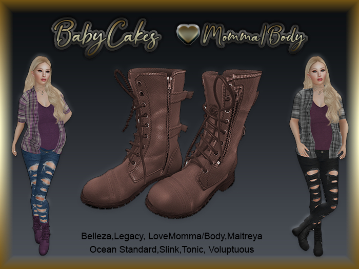 *BabyCakes - Aadi - Combat Boots -  18 (Wear Me)