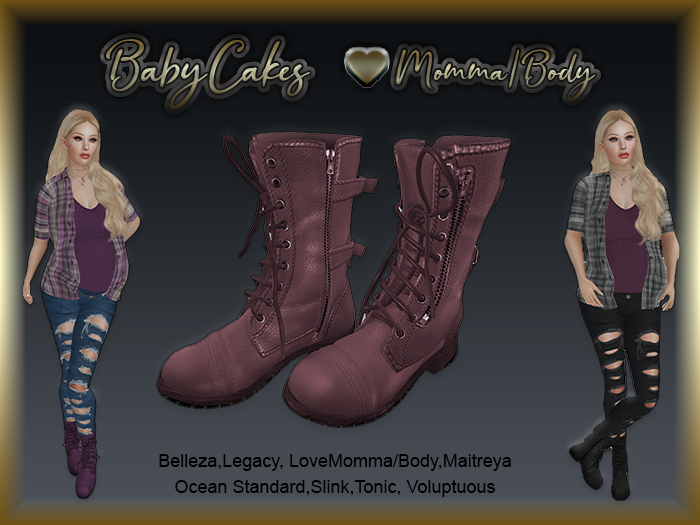 *BabyCakes - Aadi - Combat Boots -  17 (Wear Me)