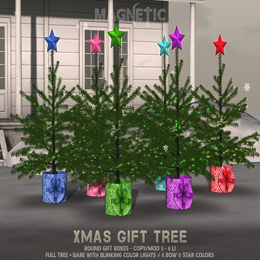 Magnetic - Xmas Gift Tree - Round (ADD ME)