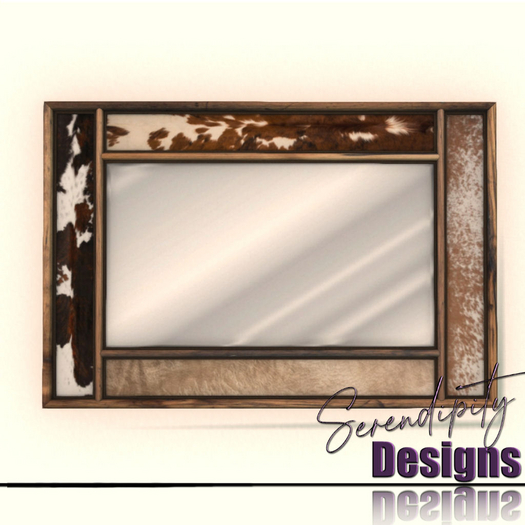 Serendipity Designs - Durango Cowhide Mirror