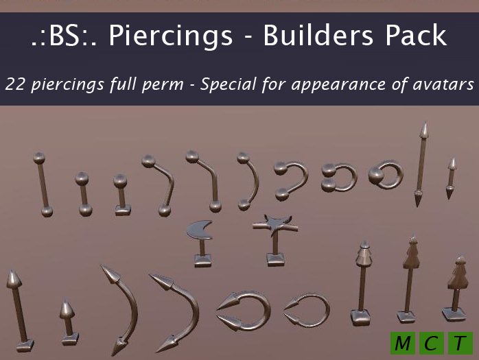 .:BS:. Piercings - Builders Pack