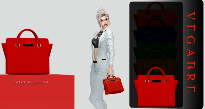 :::::VEGABRE - LUXUS HAND BAG " RED " :::::