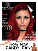 Kitty Crush -  nom nom new candy cane (multipack)