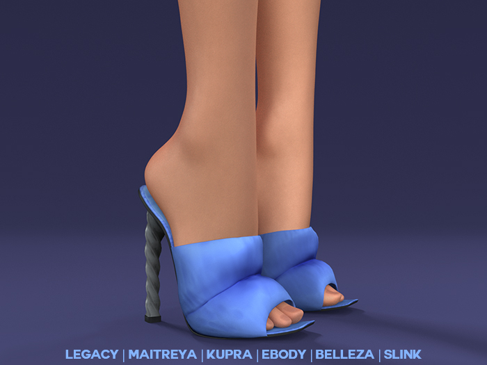 $NT Puffer Mules BLUE