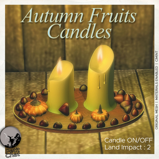 *PC* Autumn Fruits Candles 