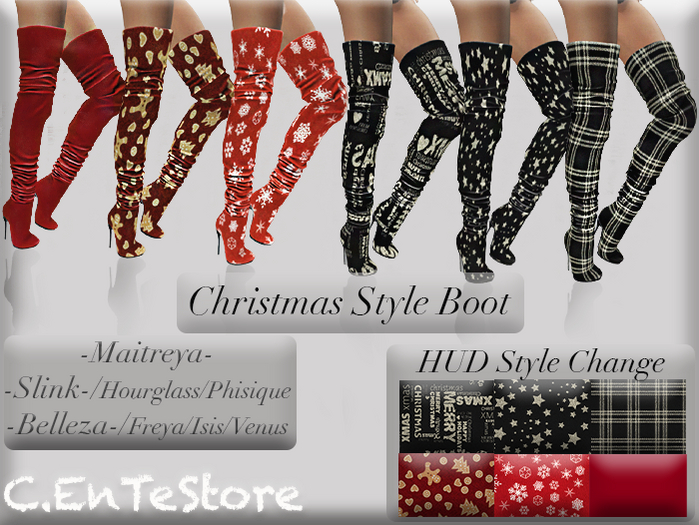 _C.EnTeStore_Christmas Style Boot_