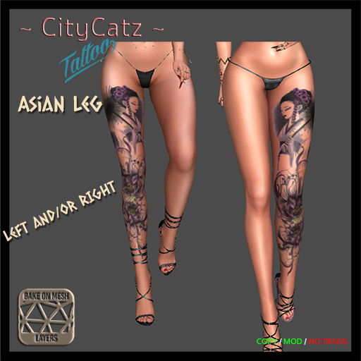~ CityCatz ~ Tattoo *** Asian Legs *** BOM