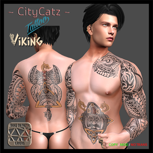 ~ CityCatz ~ Tattoo *** Viking *** BOM