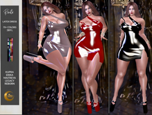 Renita Latex Pvc Mini dress, 70+ colors, Kupra, Reborn, Erika,