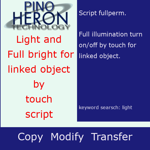 030 - Light and fullbright by touch for linked prim