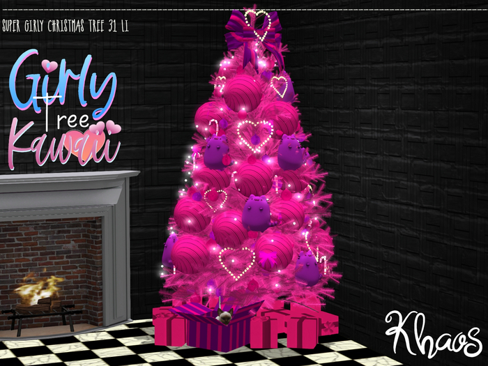 Khaos's  SUPER GIRLY CHRISTMAS TREE 