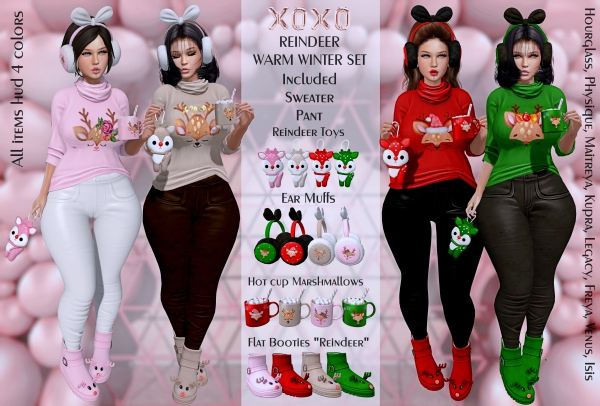 XOXO - REINDEER WARM WINTER SET DEMO